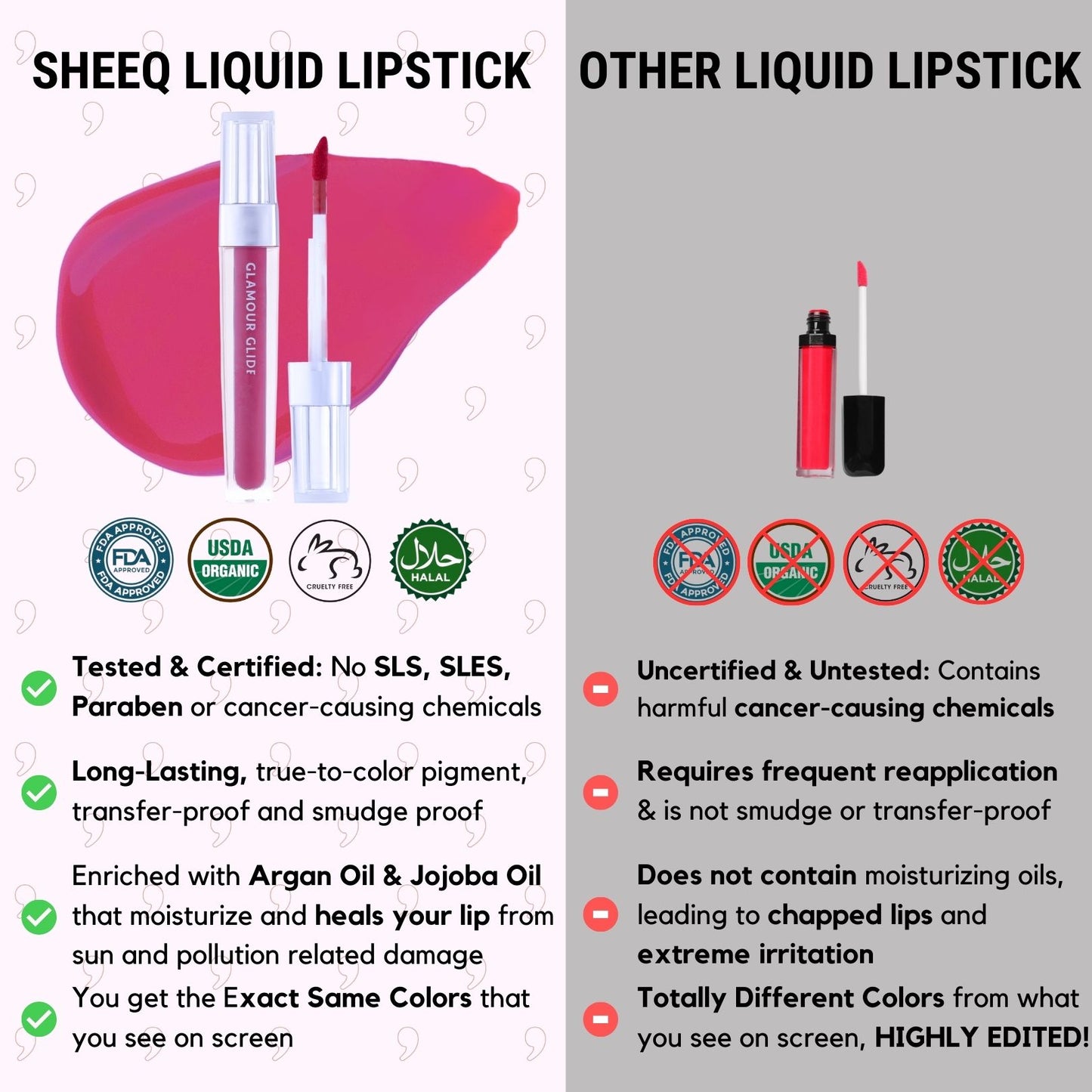 Glamour Glide - Matte Liquid Lipstick