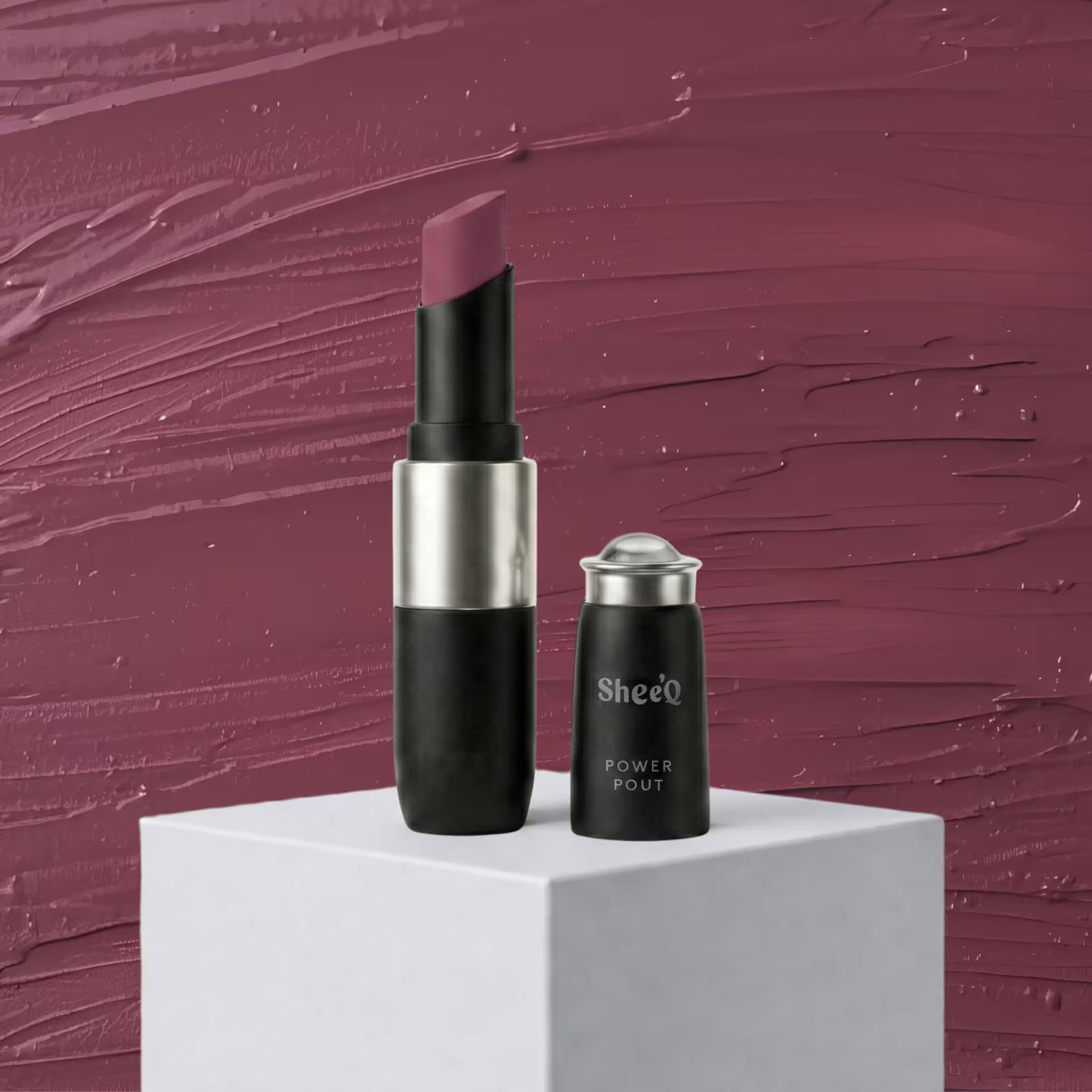 Power Pout - Creamy Matte Bullet Lipstick - Muted Magenta - 03