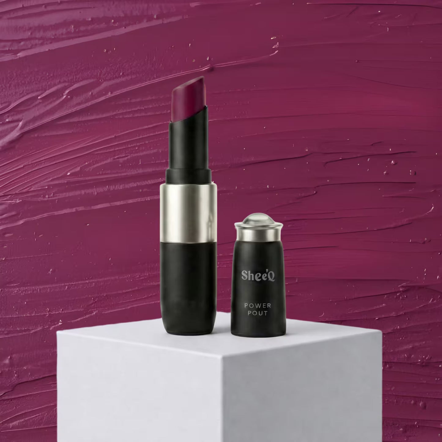 Power Pout - Creamy Matte Bullet Lipstick - Mulberry Muse - 05
