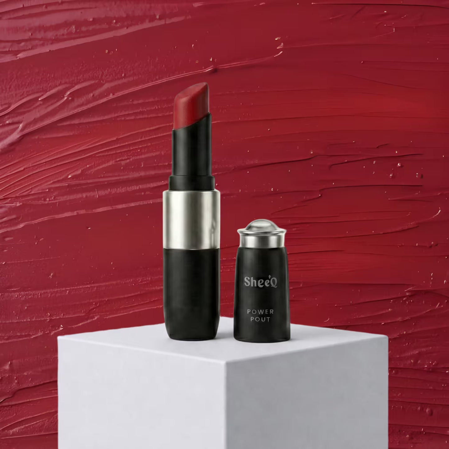 Power Pout - Creamy Matte Bullet Lipstick - Persian Red - 06