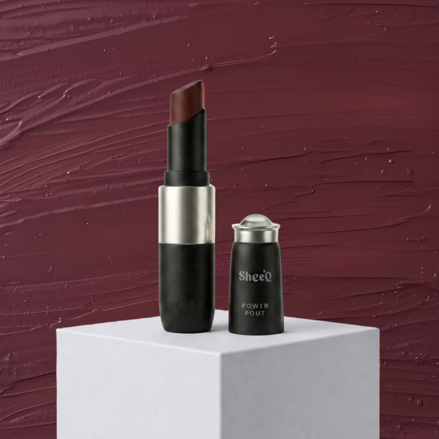 Power Pout - Creamy Matte Bullet Lipstick - Dark Chocolate - 07