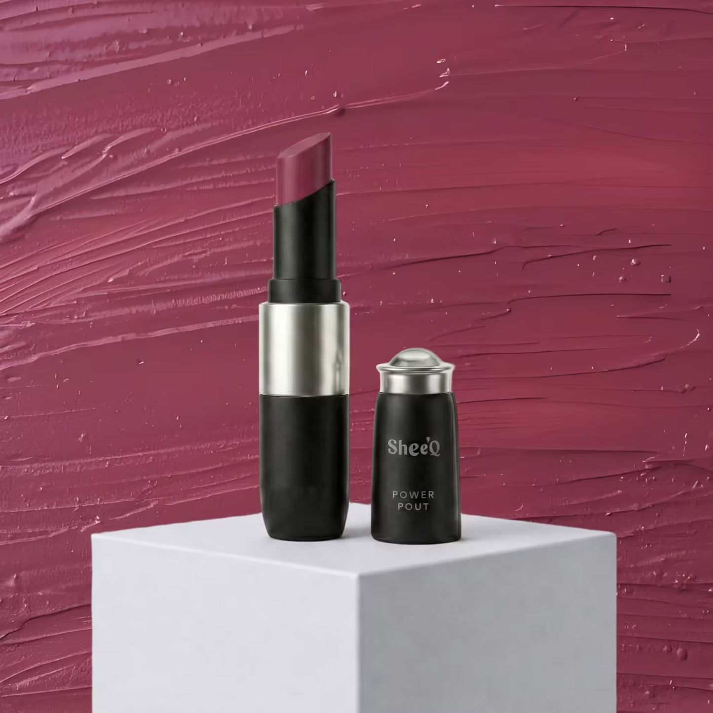 Power Pout - Creamy Matte Bullet Lipstick - Shiraz - 09