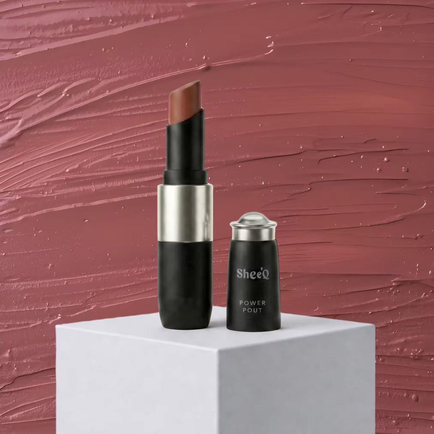 Power Pout - Creamy Matte Bullet Lipstick - Amber Brown - 04