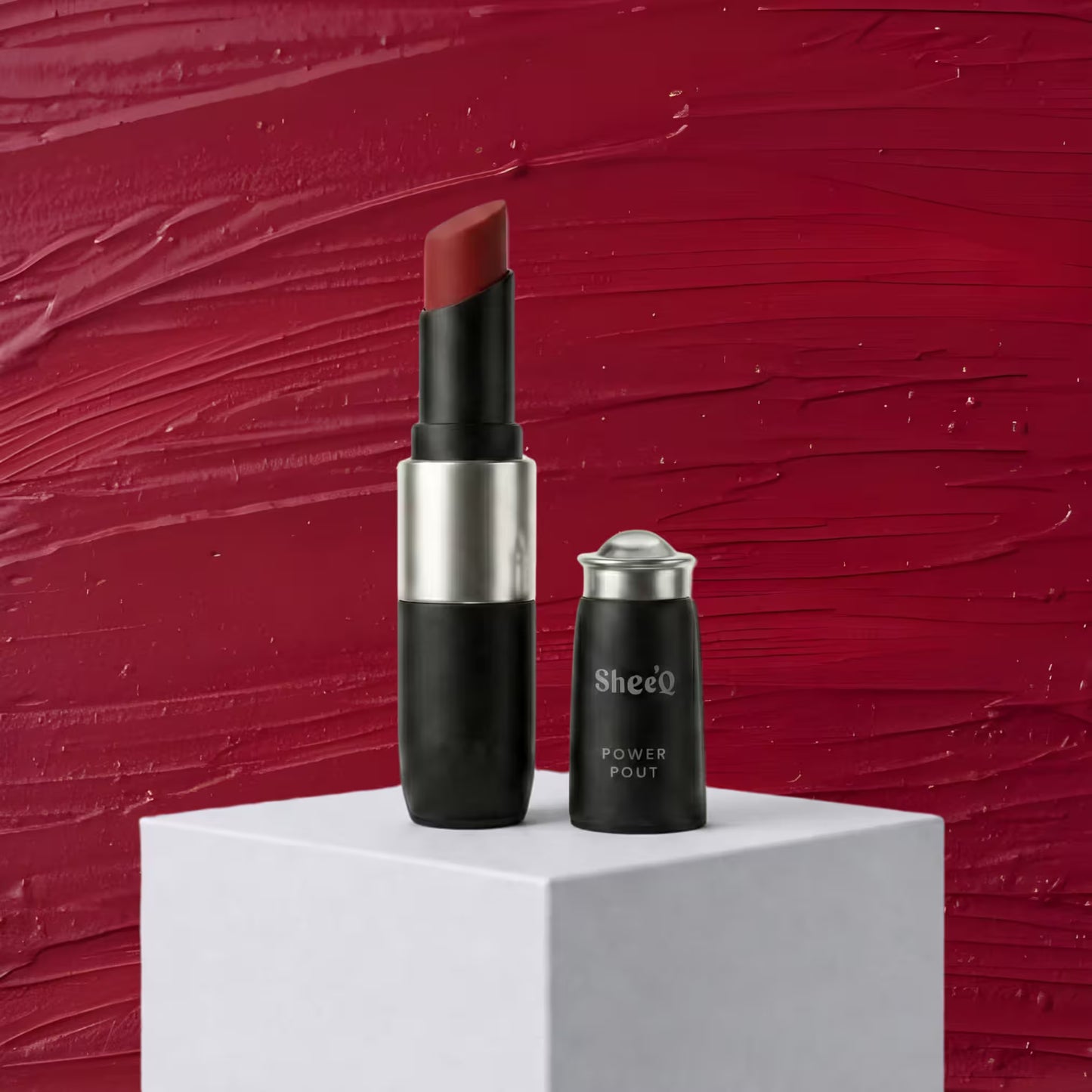 Power Pout - Creamy Matte Bullet Lipstick - Cranberry - 10